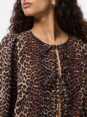 PIECES Blouse 'PCTIFFANY' in Brown