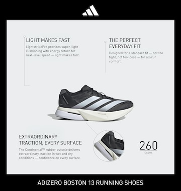 ADIDAS PERFORMANCE Juoksukengät 'Adizero Boston 13' värissä musta
