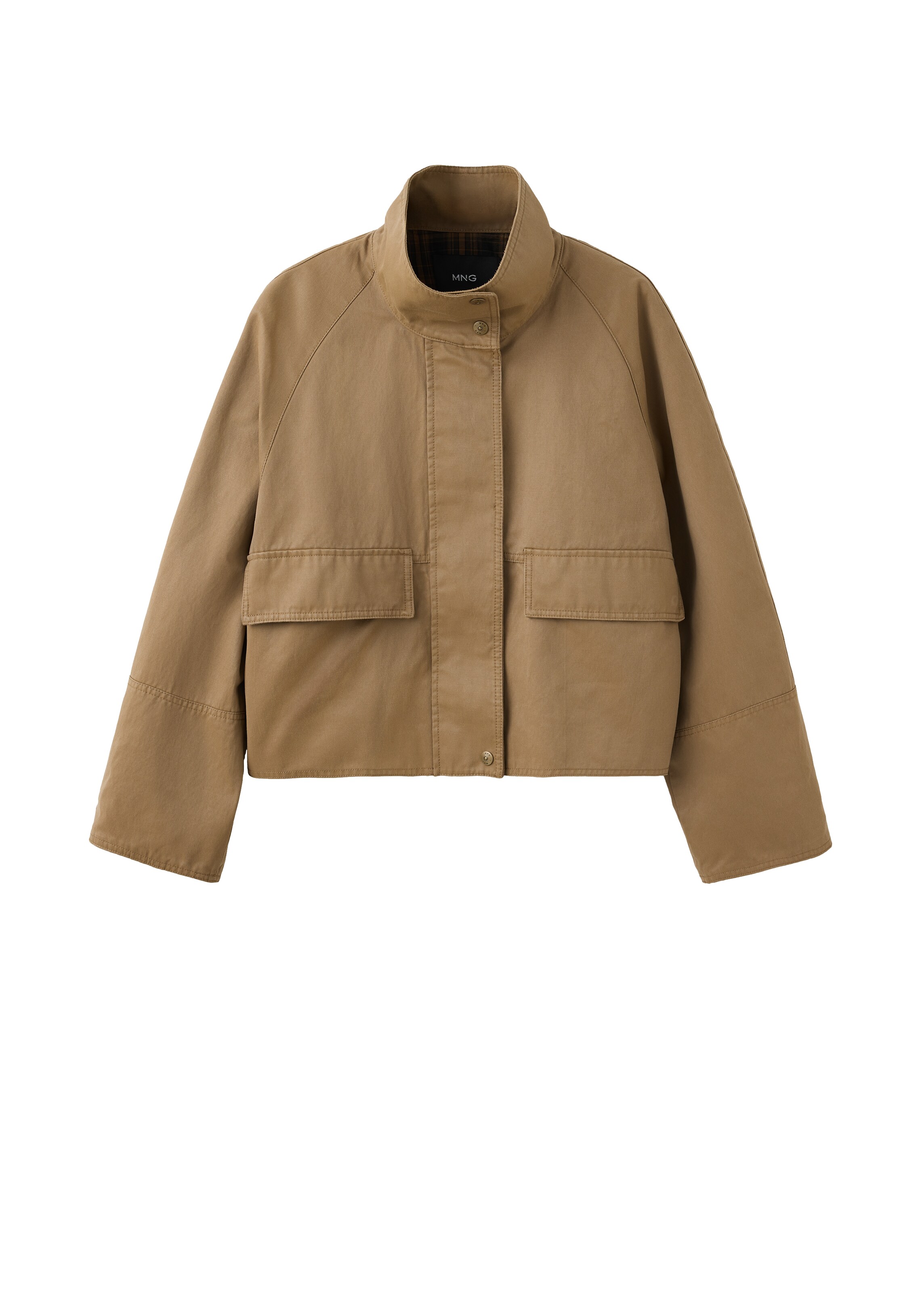MANGO Between-season jacket 'MATCHA' in Beige: front