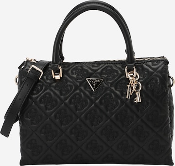 Sacs à main 'ADELASIA MULTI COMP SATCHEL' GUESS en noir : devant