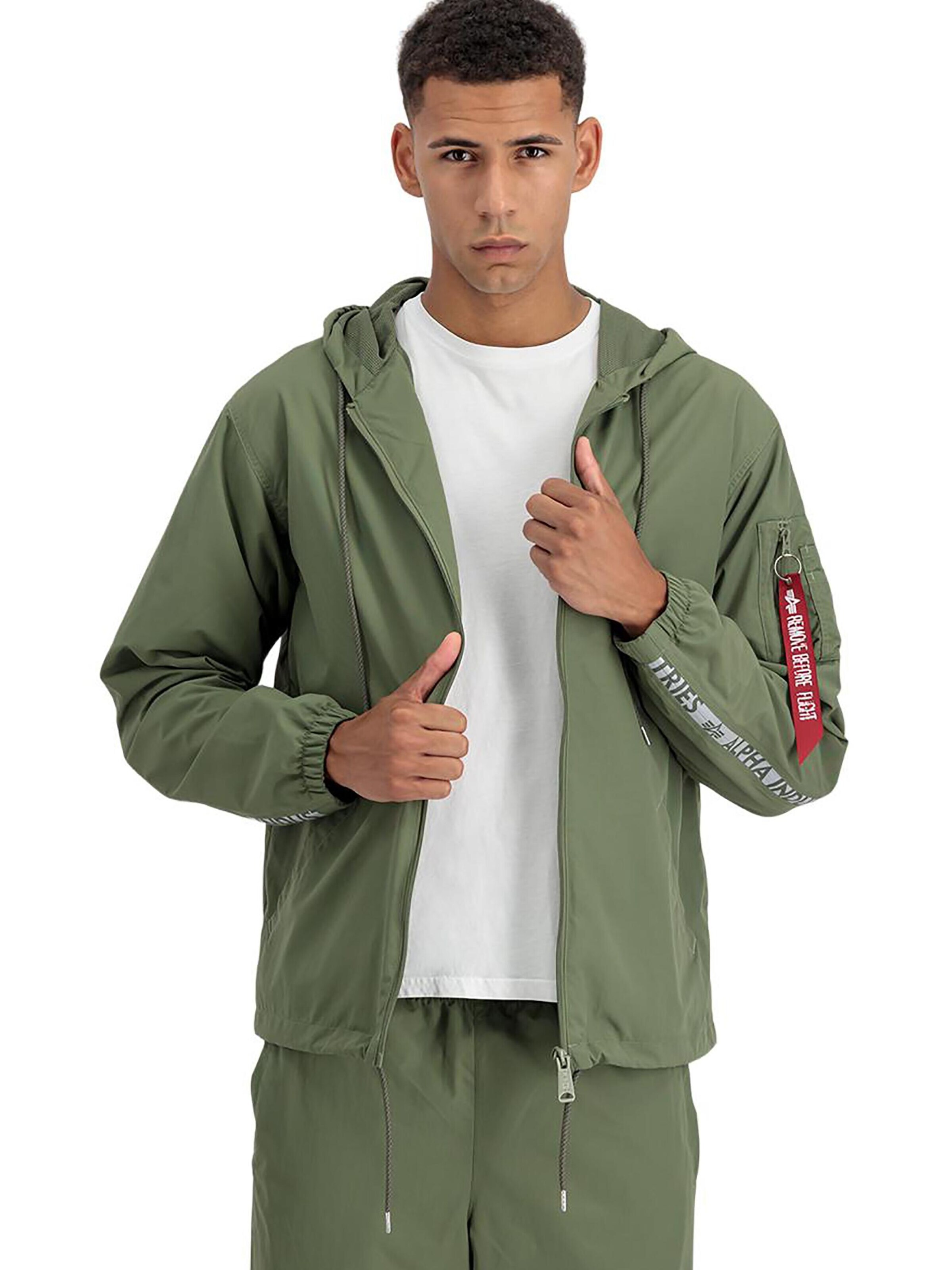 ALPHA INDUSTRIES Between-Season Jacket 'Expedition' in Green