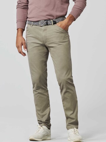 MEYER Regular Chino Pants 'Chicago' in Green: front