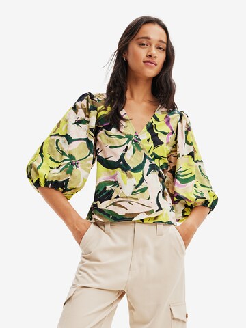 Desigual Blouse in Groen: voorkant