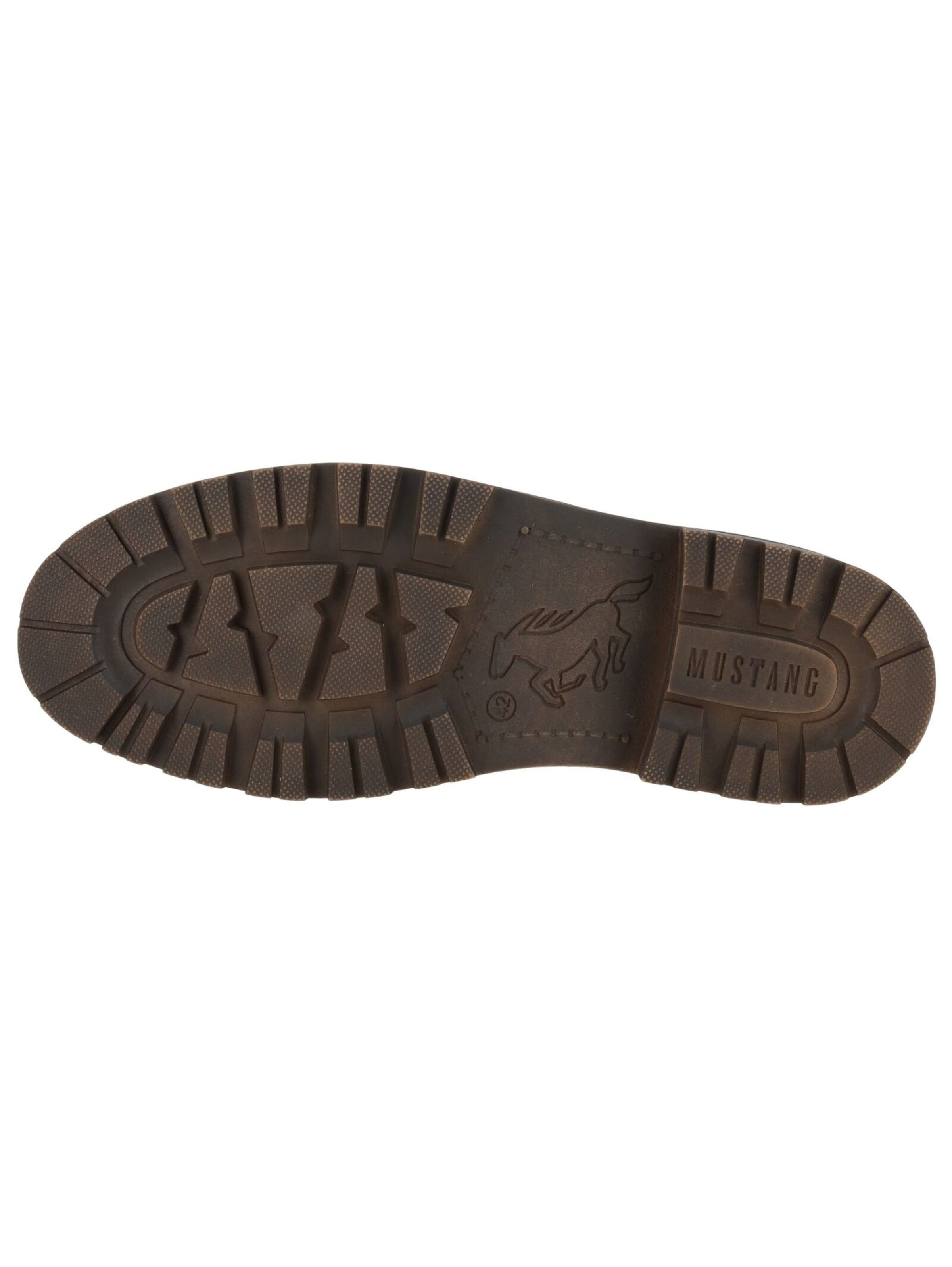 MUSTANG Lace-up boots 'Merem' in Brown