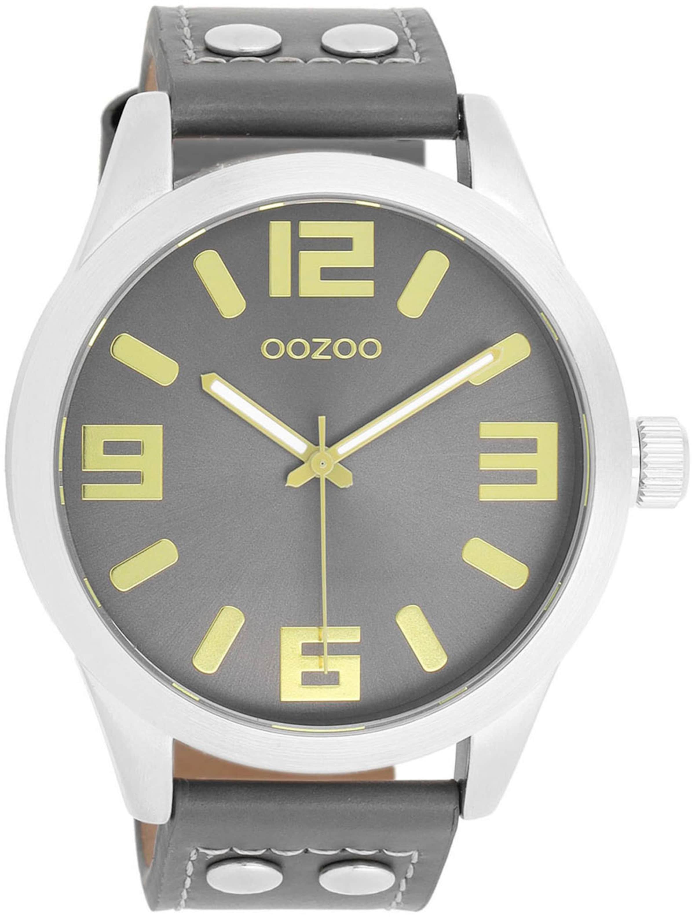 OOZOO Analog Watch in Grey: front