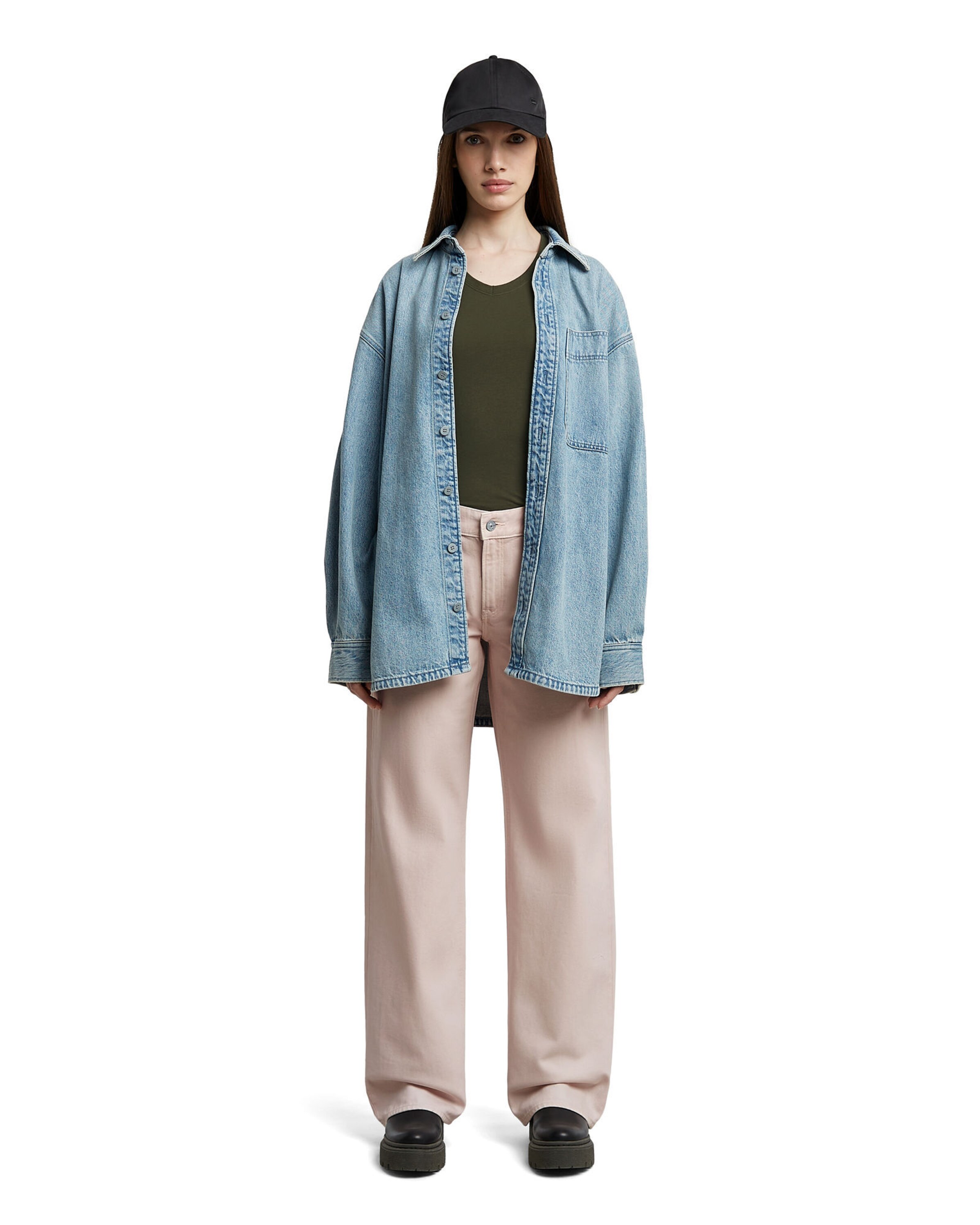 G-STAR Wide leg Jeans 'Judee' in Roze