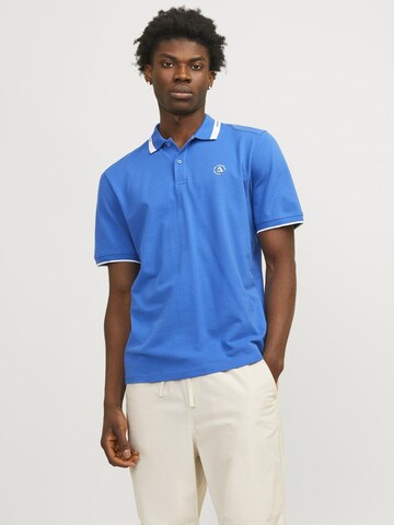 JACK & JONES Poloshirt 'Hass' in Blau: predná strana