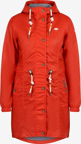 Schmuddelwedda Raincoat in Red: front