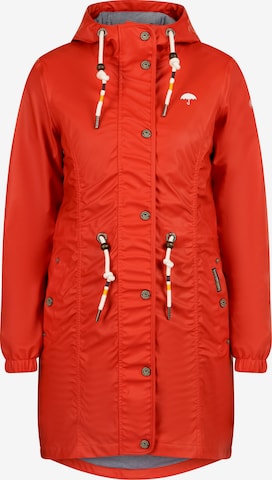 Schmuddelwedda Raincoat in Red: front