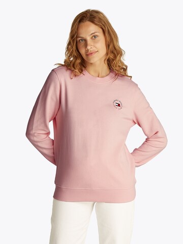 Felpa 'ESSENTIAL' di Tommy Jeans in rosa: frontale