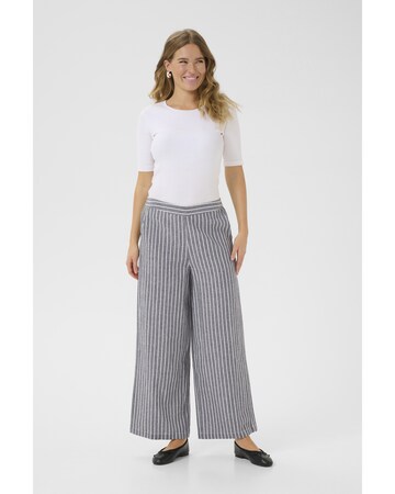 Kaffe Wide Leg Bukser 'KAMalena' i sort: forside