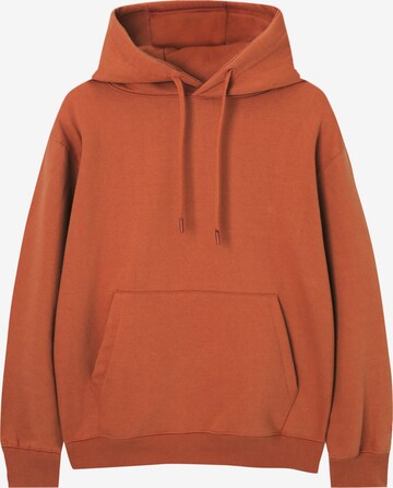 Pull&Bear Sweatshirt in Oranje: voorkant
