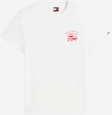 Tricou de la Tommy Jeans pe alb: față