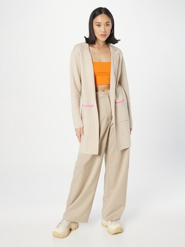 Key Largo Cardigan 'LA VIE' i beige: forside