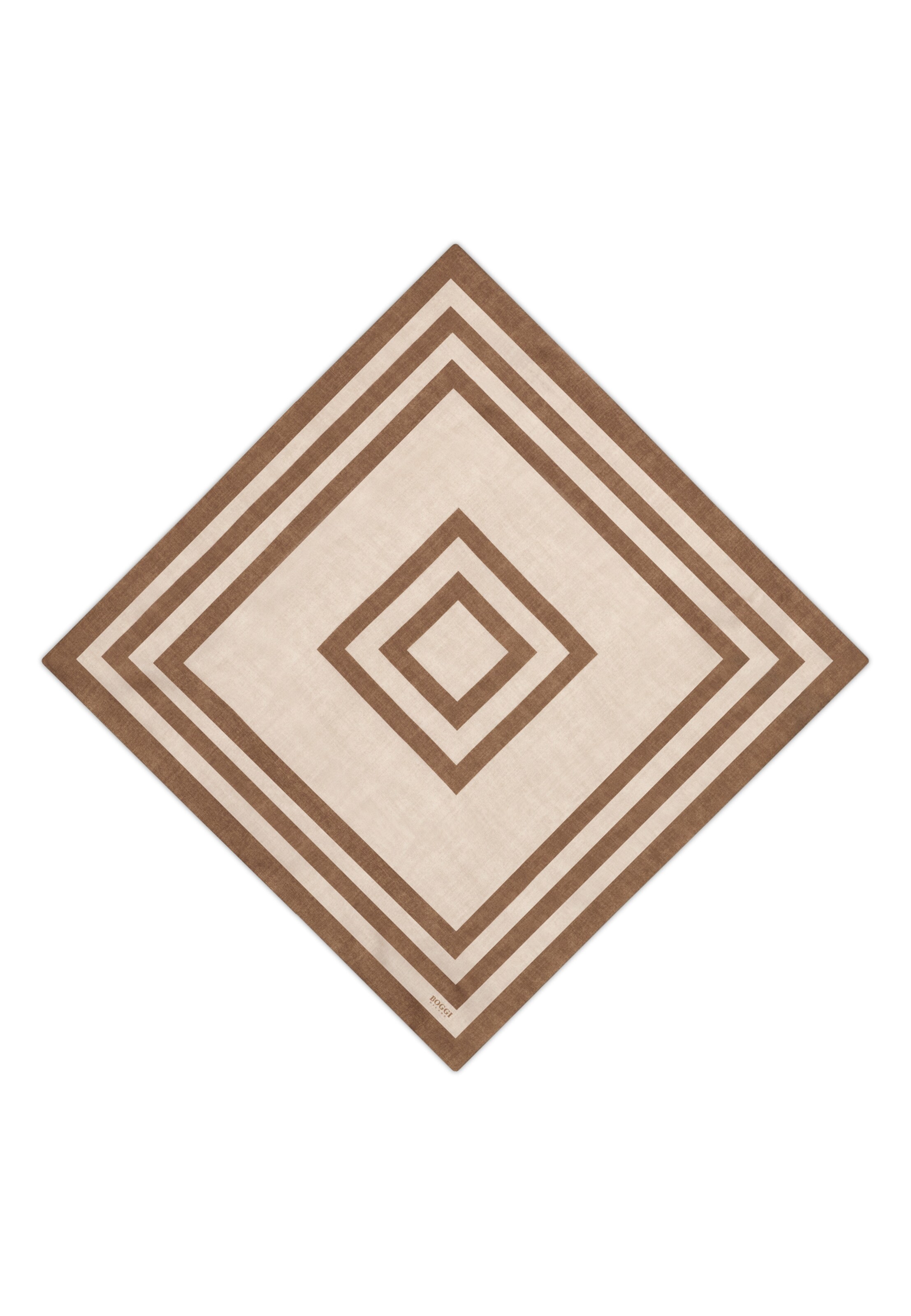 Foulard Boggi Milano en beige : devant