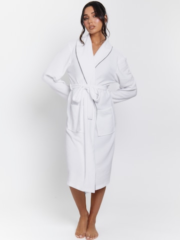 Loungeable Bademantel in Weiß: Vorderseite