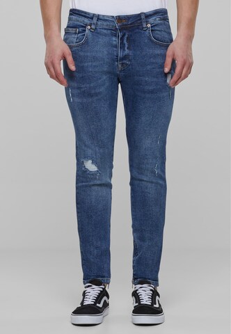 Karl Kani Skinny Jeans in Blauw: voorkant