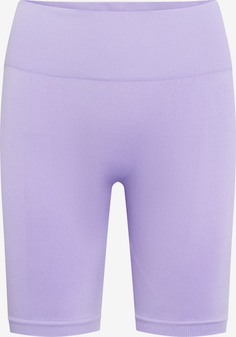 GOLD´S GYM APPAREL Skinny Workout Pants 'Michelle' in Purple: front