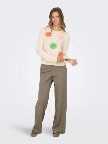 ONLY Пуловер 'ONLLOTUS' в бяло