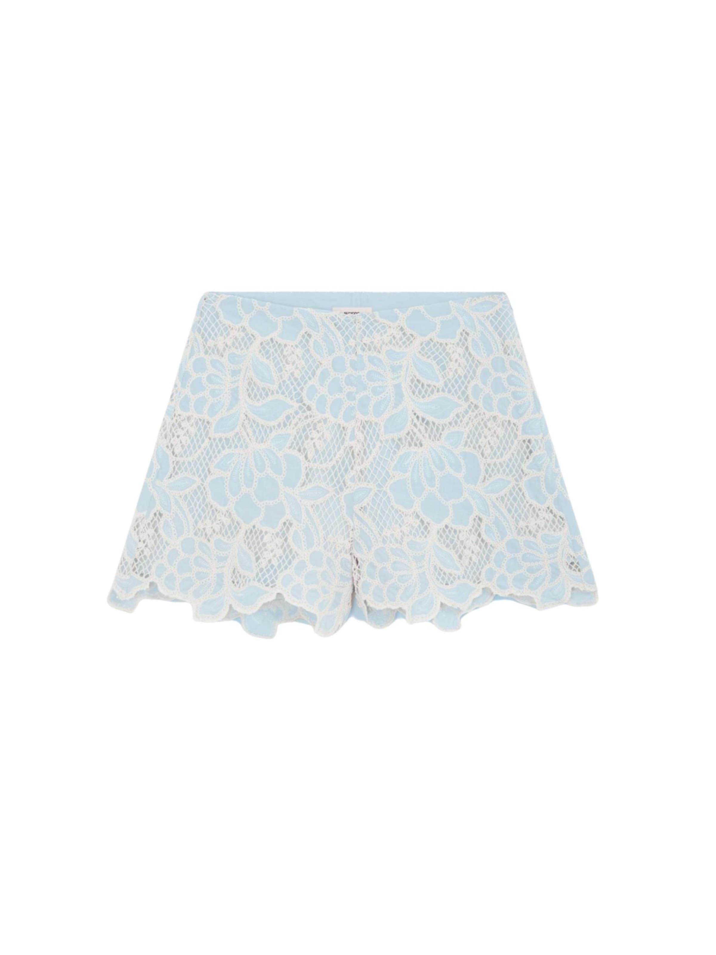Suncoo Regular Pants 'SUNCOO BENY SHORT BERMUDA' in Blue: front