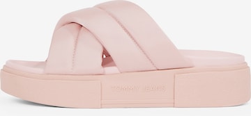 Tommy JeansNatikače s potpeticom - roza boja: prednji dio