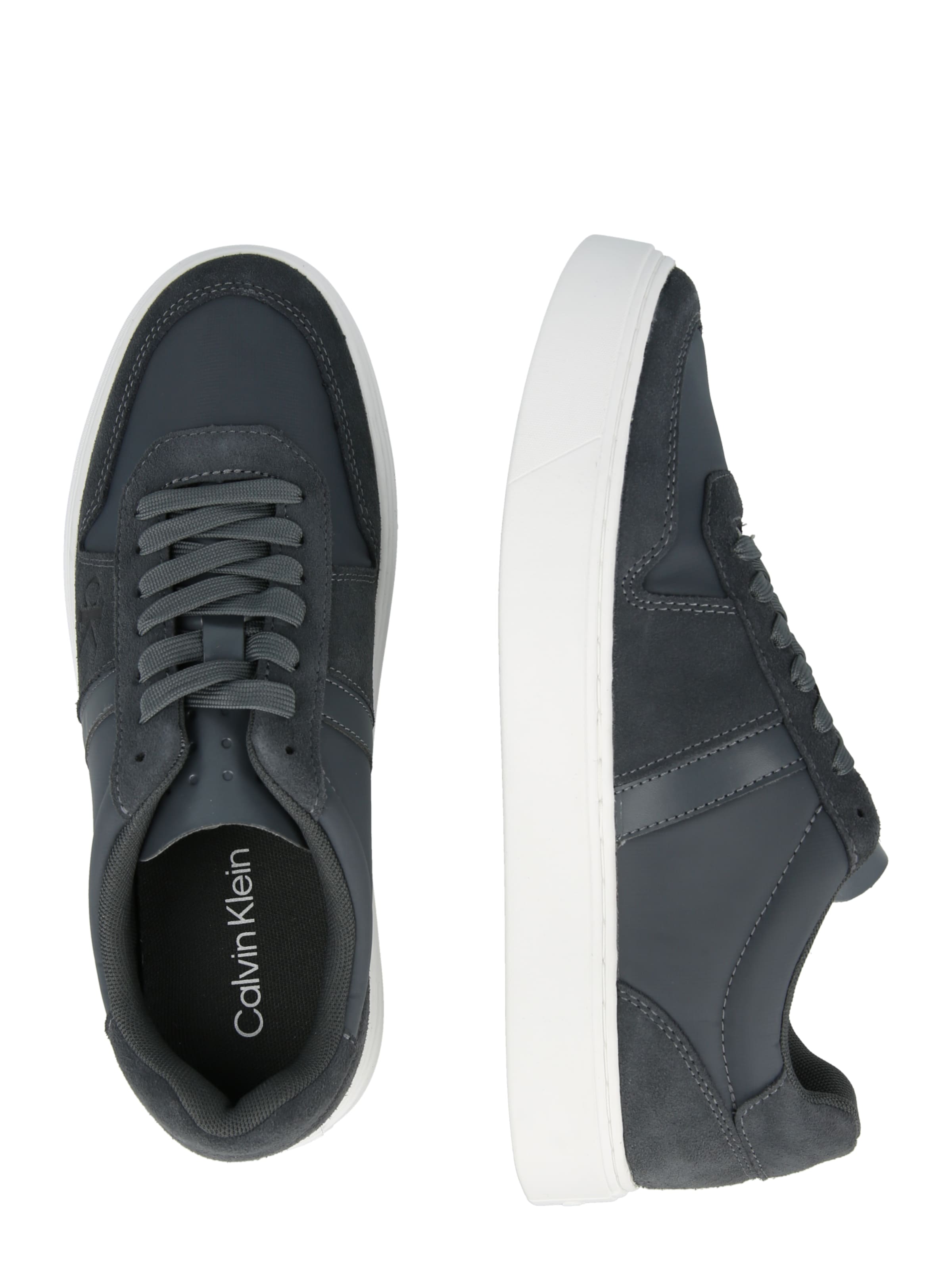 pelēks Calvin Klein Zemie brīvā laika apavi 'CLASSIC'