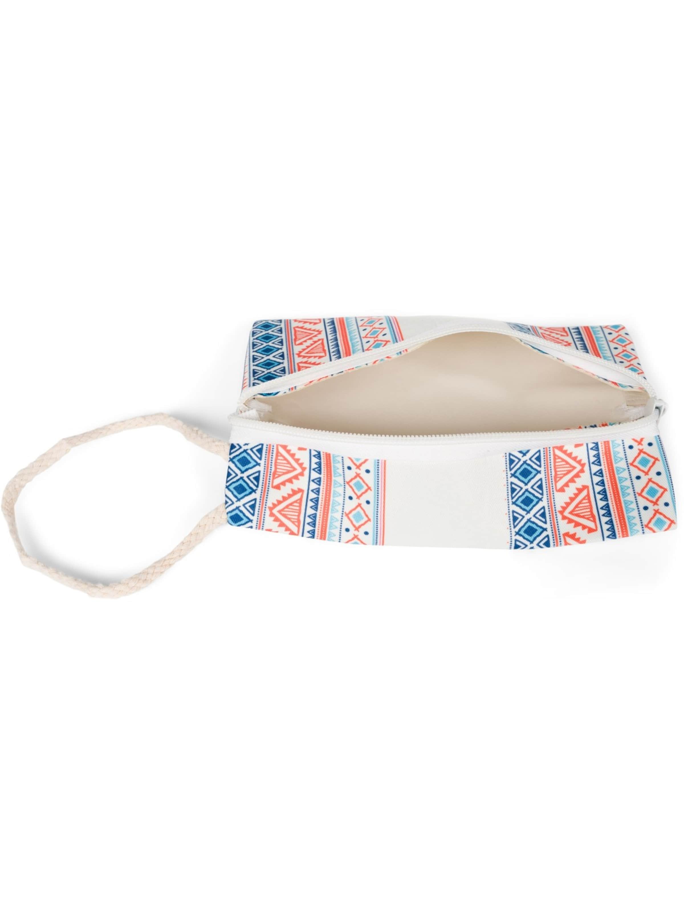 styleBREAKER Strandtasche 'Strandtasche Azteken Muster - Boho'‌‌‌ in Blau