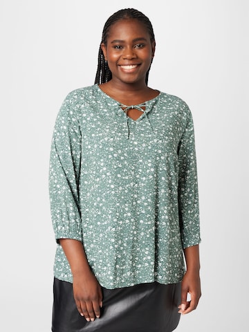 ONLY Carmakoma Blouse 'PHILINA' in Green: front