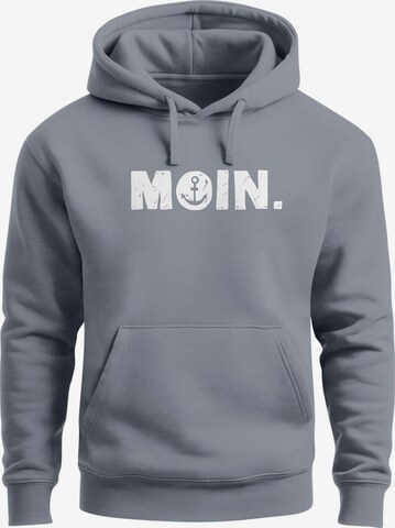 Neverless Sweatshirt 'Moin Anchor' in Grey: front