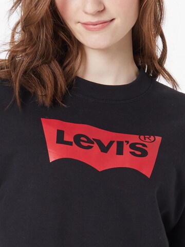 Bluză de molton 'Graphic Standard Crew' de la LEVI'S ® pe negru