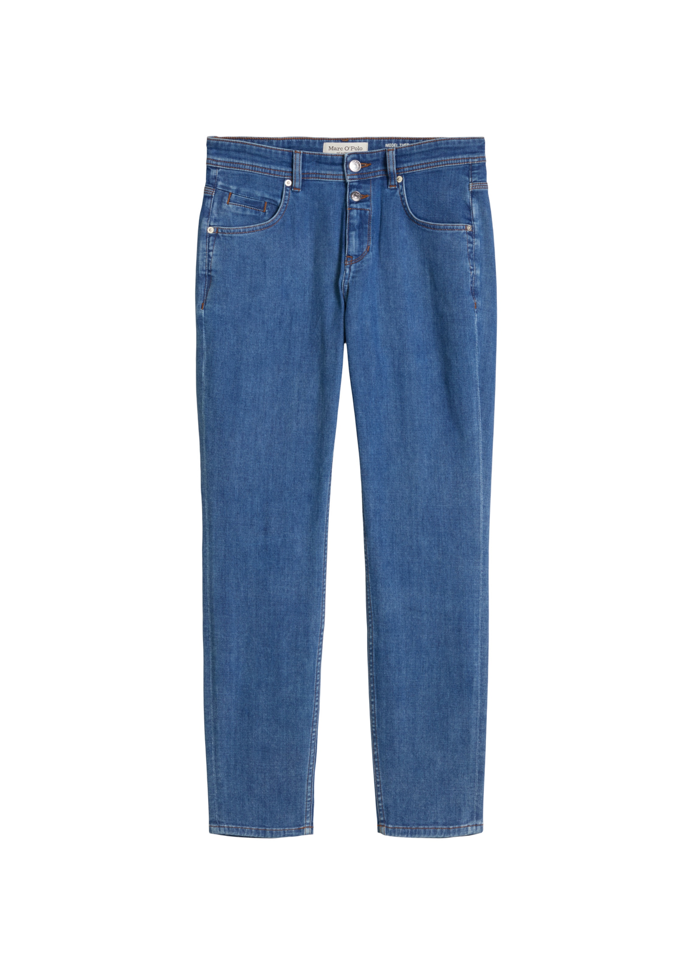 Marc O'Polo Loosefit Jeans in Blauw: voorkant