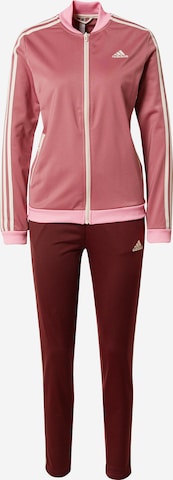 ADIDAS SPORTSWEAR Tracksuit 'Essentials 3-Stripes' in Pink: front