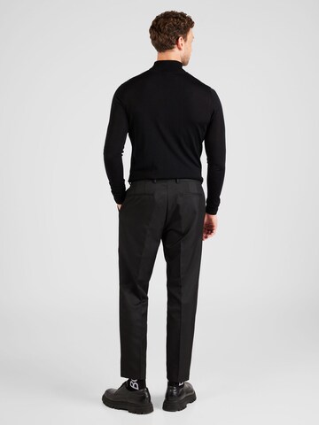 Regular Pantaloni cu dungă de la TOPMAN pe negru