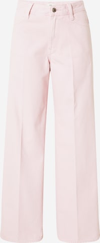 River Island - Perna larga Calças de ganga 'MADDY' em rosa: frente