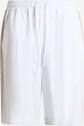 Pantaloni con pieghe di LOW BRAND in bianco: frontale