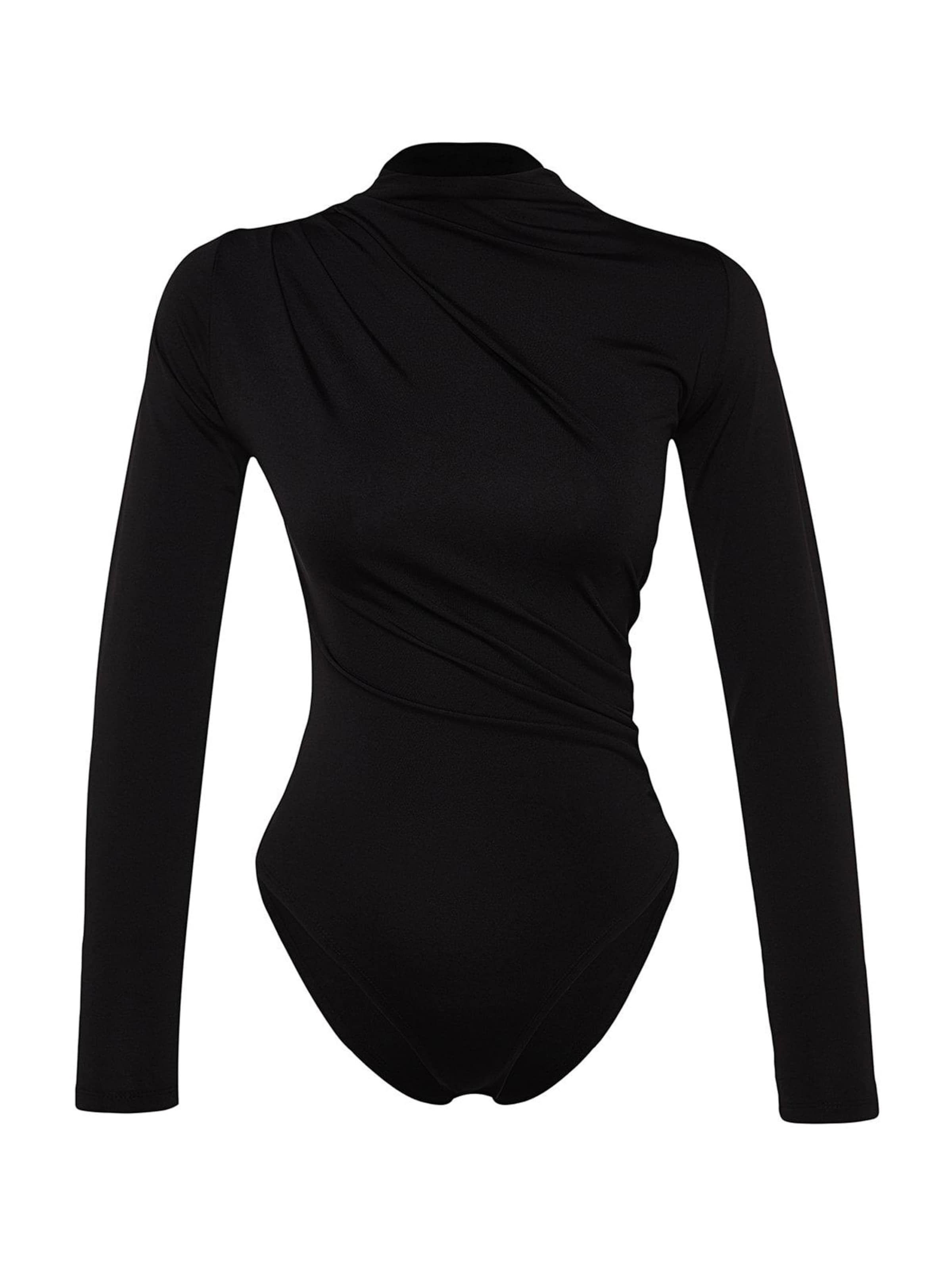 Trendyol Tričkové body – černá: přední strana