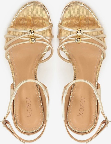 Kazar Strap Sandals in Gold