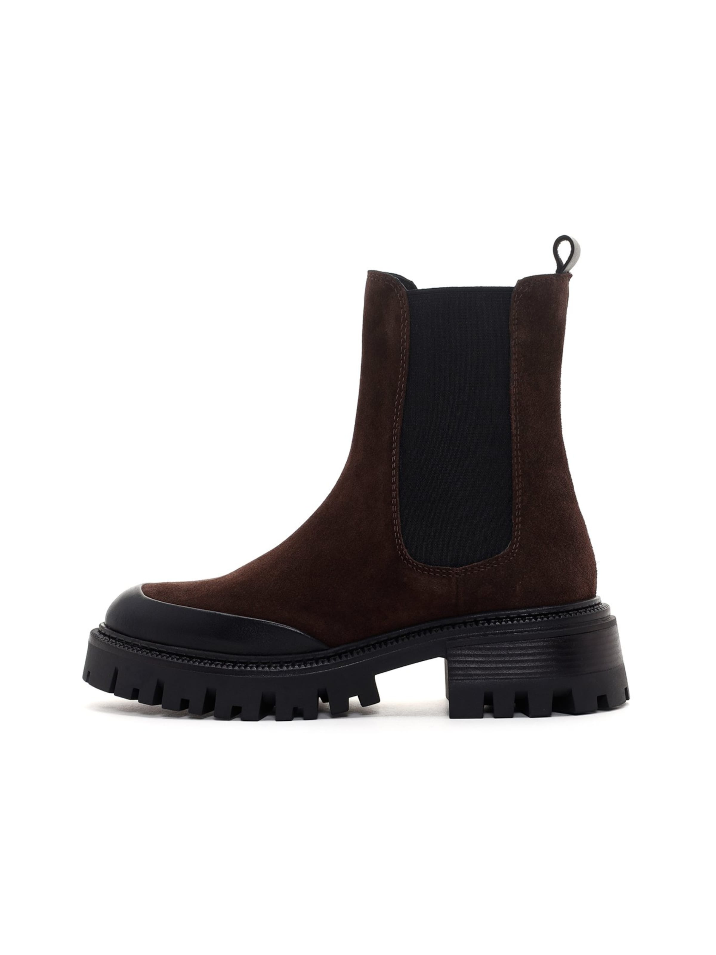 Derimod Chelsea Boots in dunkelbraun / schwarz, Produktansicht