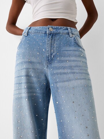Wide leg Jeans di Bershka in blu