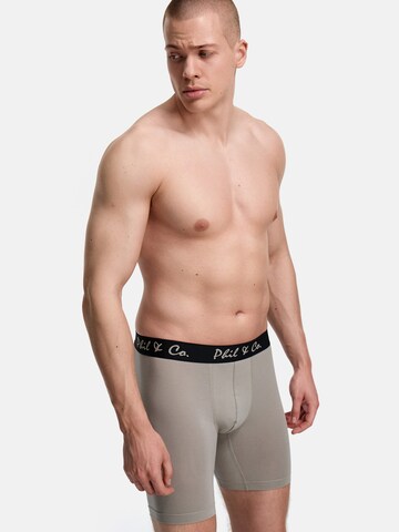 Phil & Co. Berlin - Calzoncillo boxer ' Long Boxer Briefs ' en negro