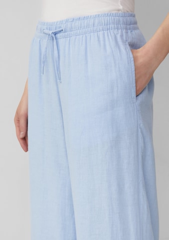 QS Wide Leg Hose in Blau