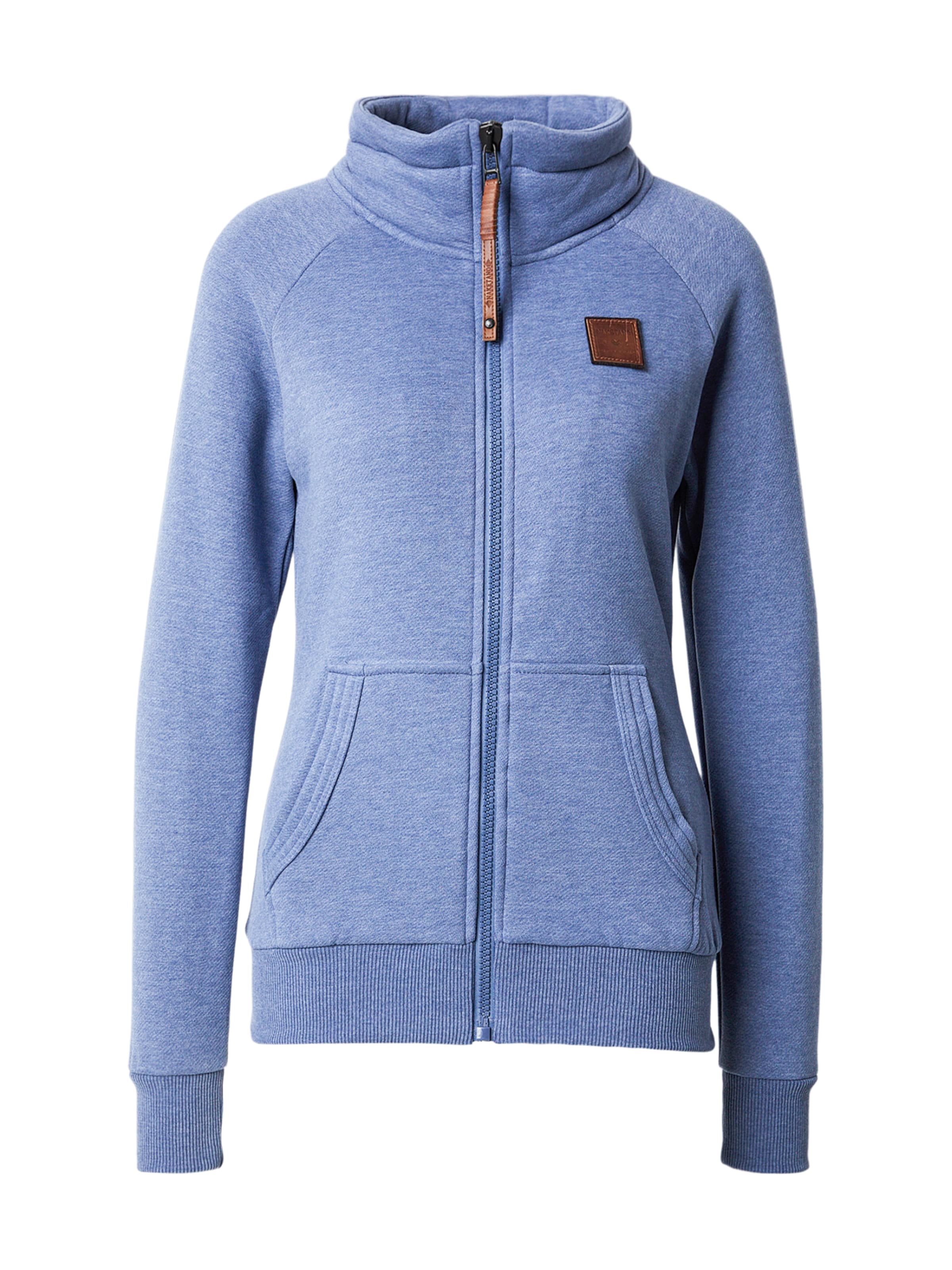 naketano Кофта на молнии в Синий: спереди