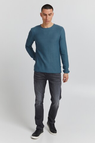 !Solid Strickpullover in Blau