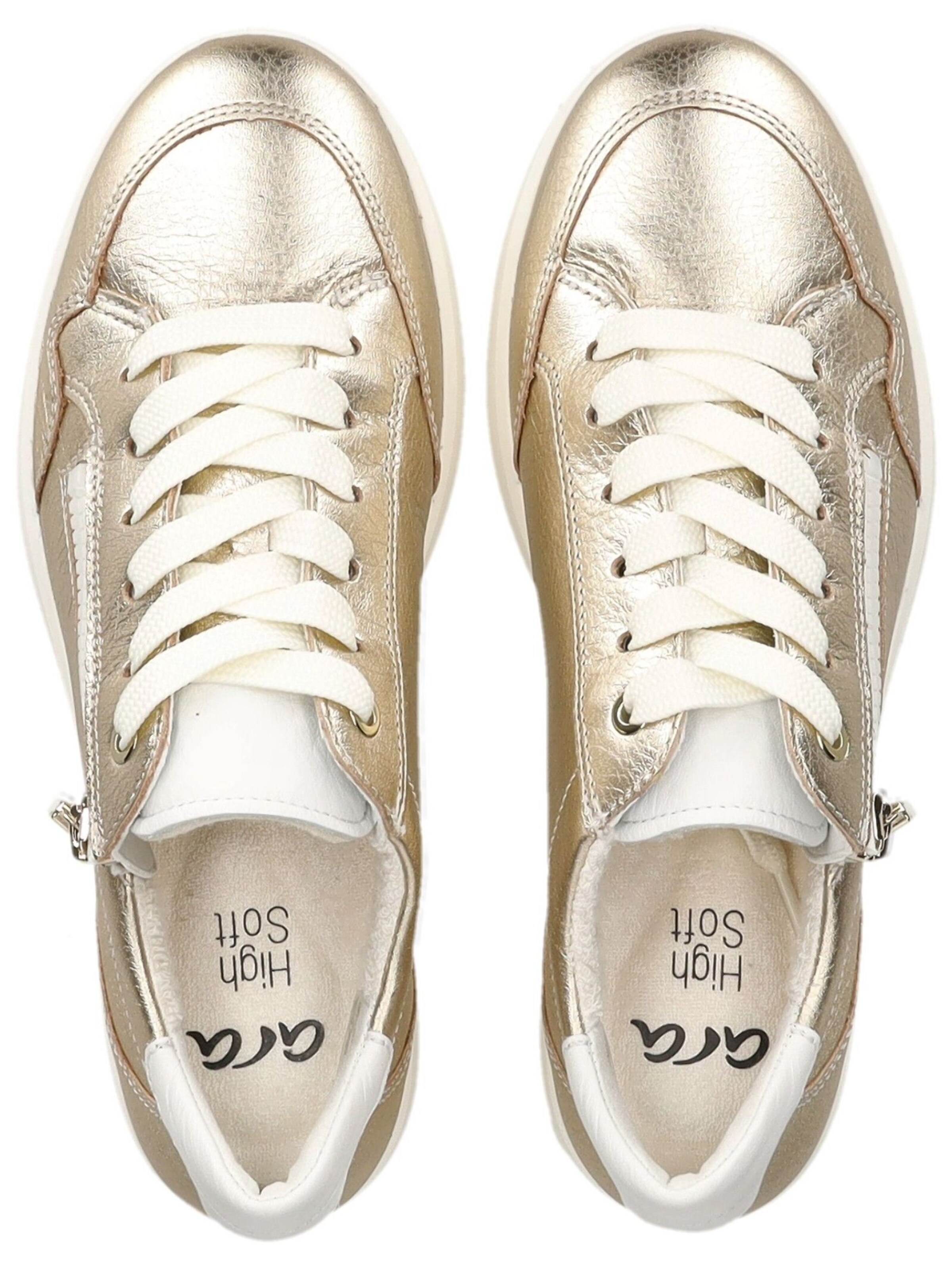 Baskets basses ARA en or