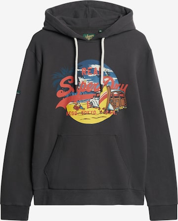 Superdry Sweatshirt 'LA' in Grijs: voorkant