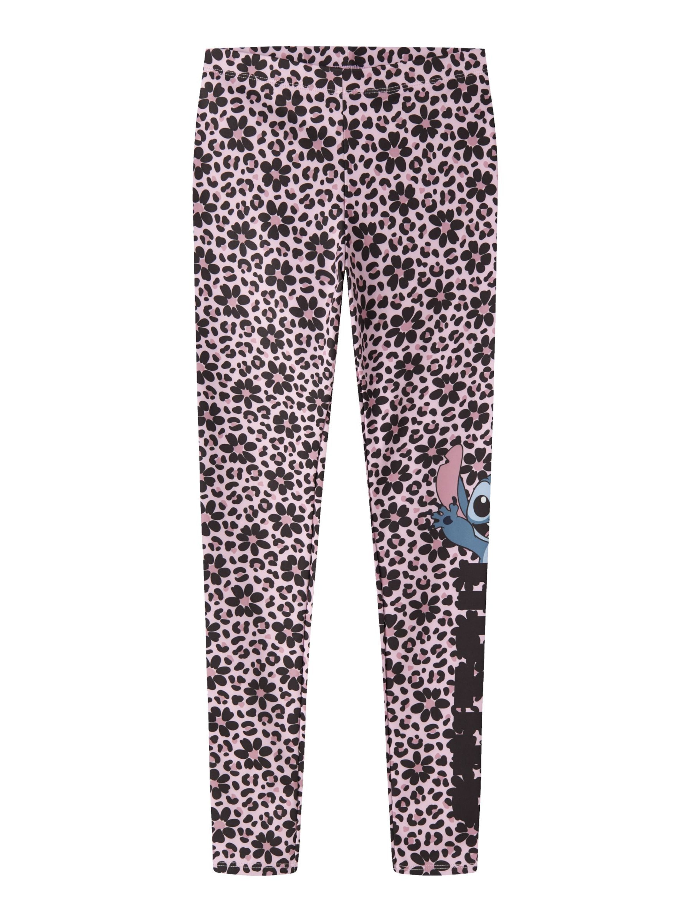 NAME IT - regular Pantalón 'Stitch' en rosa: frente