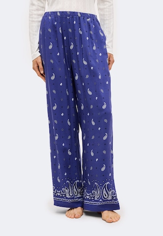 ETAM Pyjamasbyxa 'Aluna' i blå: framsida