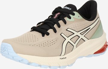 Chaussure de course 'GT-1000 12' ASICS en beige : devant