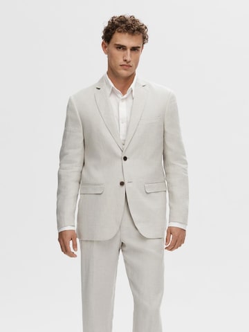 SELECTED HOMME Regular fit Suit Jacket in Beige: front