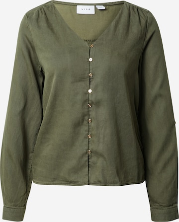 VILA Blouse in Groen: voorkant